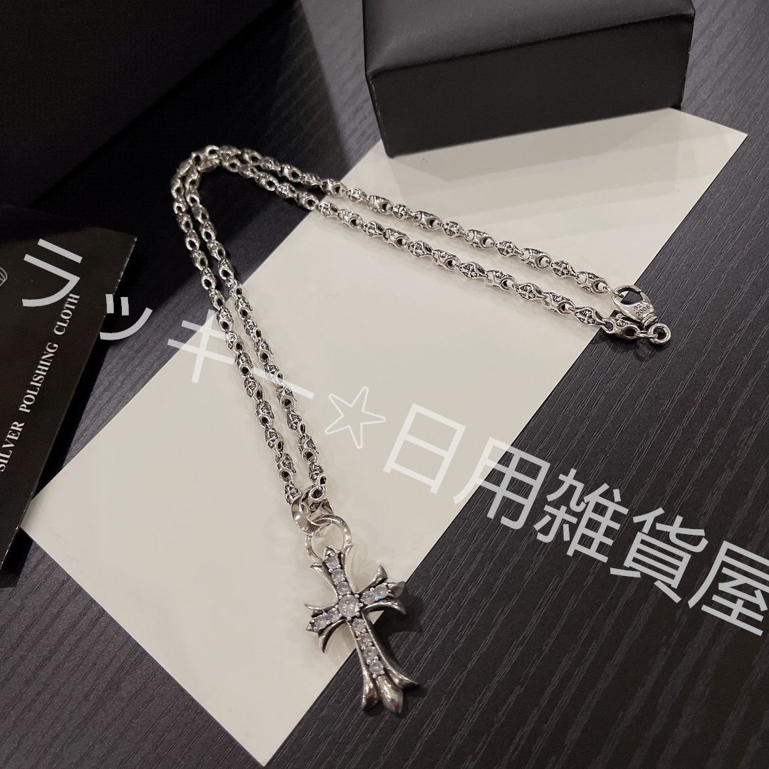 未使用 クロムハーツ Chrome Hearts メンズ アクセサリー ネックレス ダイヤモンド 十字 - メルカリ