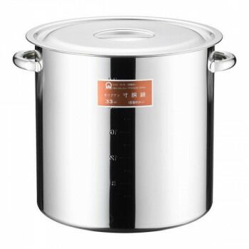 遠藤商事 SAモリブデン 寸胴鍋 目盛付 手付 33cm AZV10033