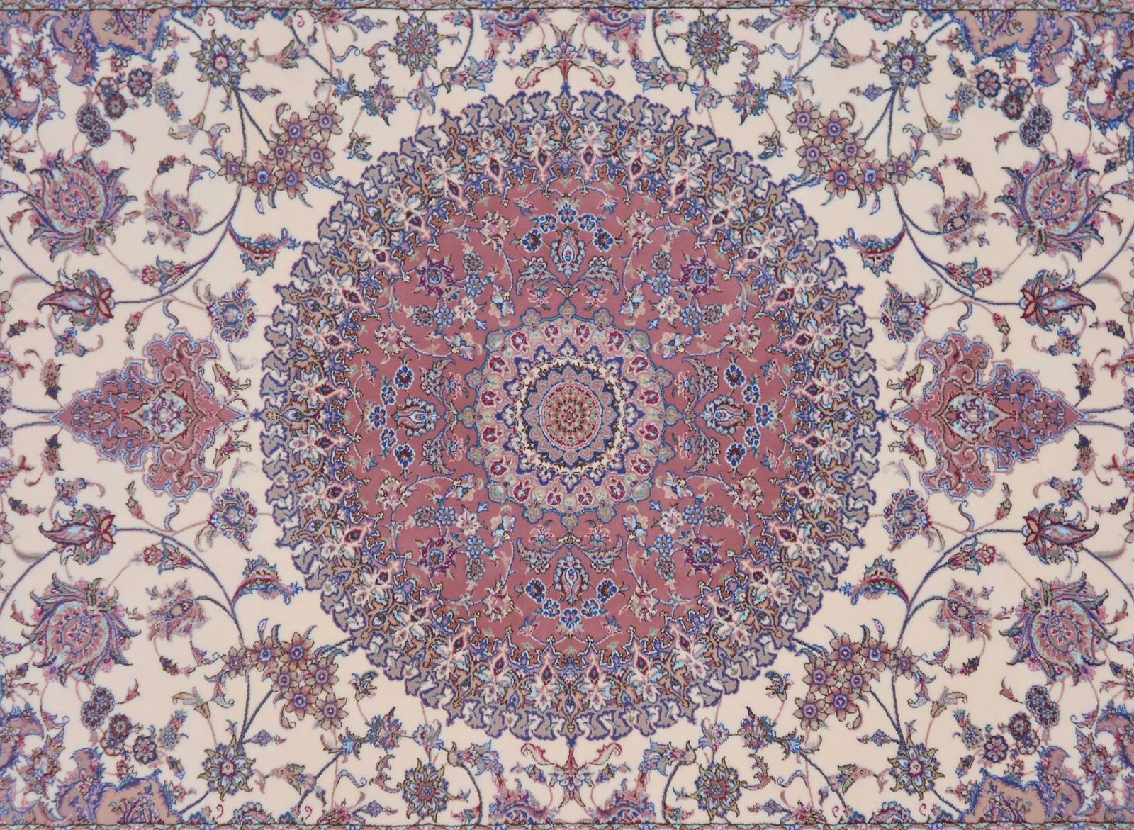 多色織、高密度！輝く 本場イラン産 絨毯100×150cm‐200711