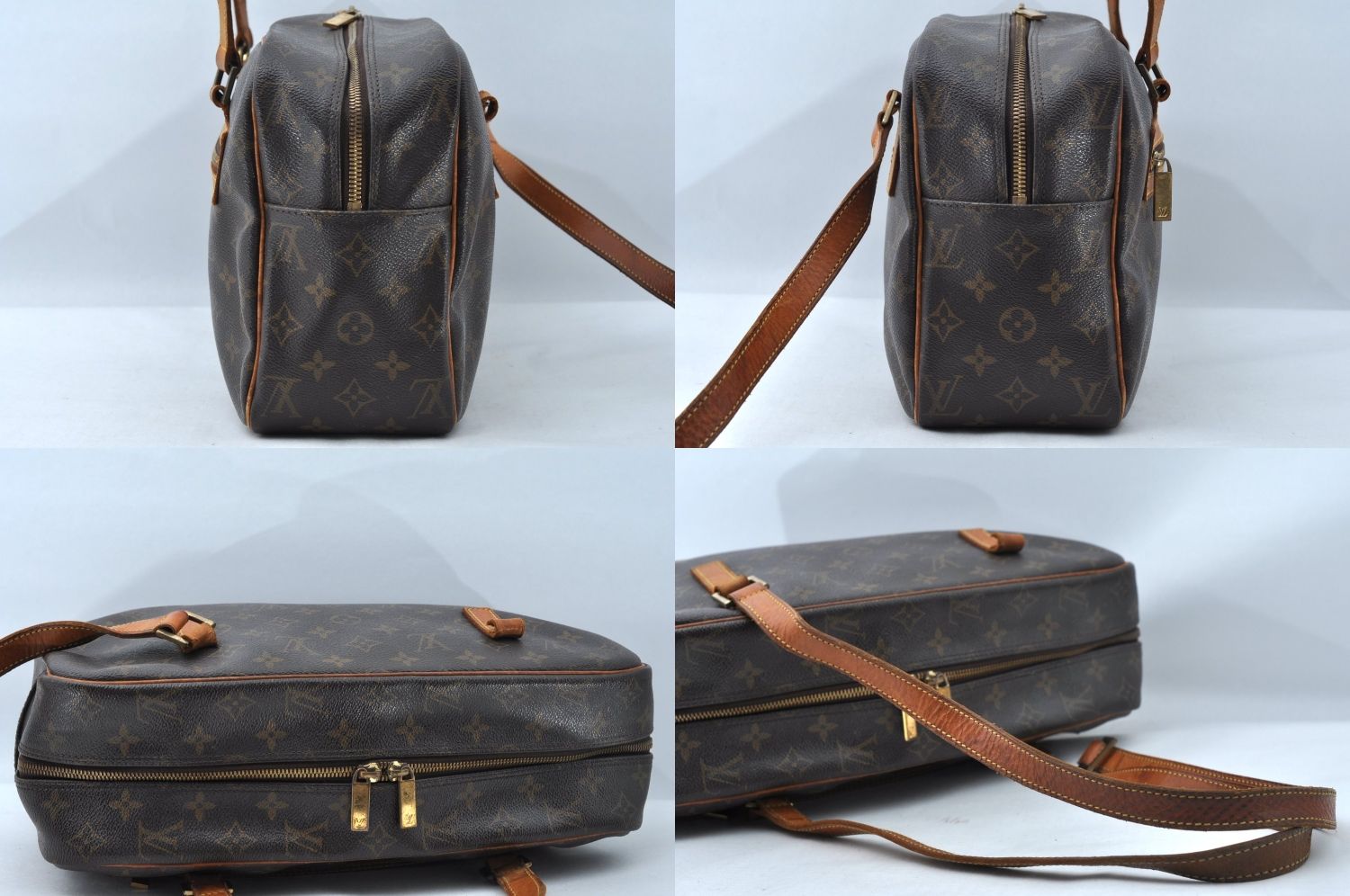 美品 ルイヴィトン シテ GM モノグラム ショルダーバッグ ＰVC レザー LOUIS VUITTON ルイヴィトン モノグラム シテ GM ショルダー