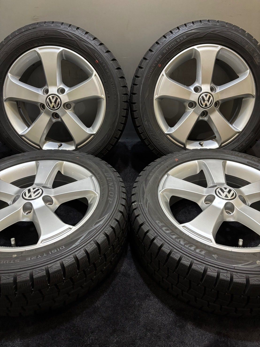 ☆205/55R16 DUNLOP/WINTER MAXX WM01 19年 VW フォルクスワーゲン 