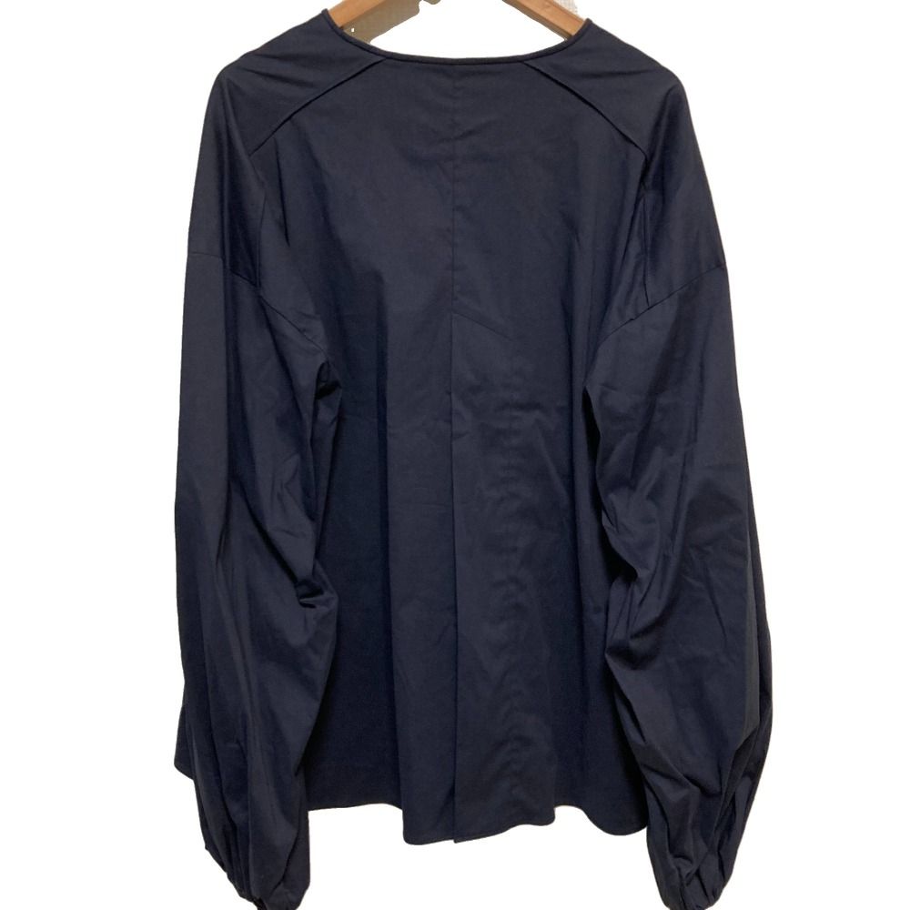 美品 CYCLAS シクラス CTN VOILE JERSEY GATHERED TOP ブラウス