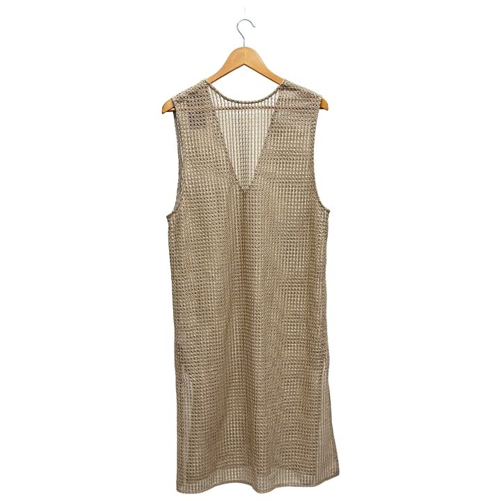 スピックアンドスパン 絡み織りメッシュレースベスト