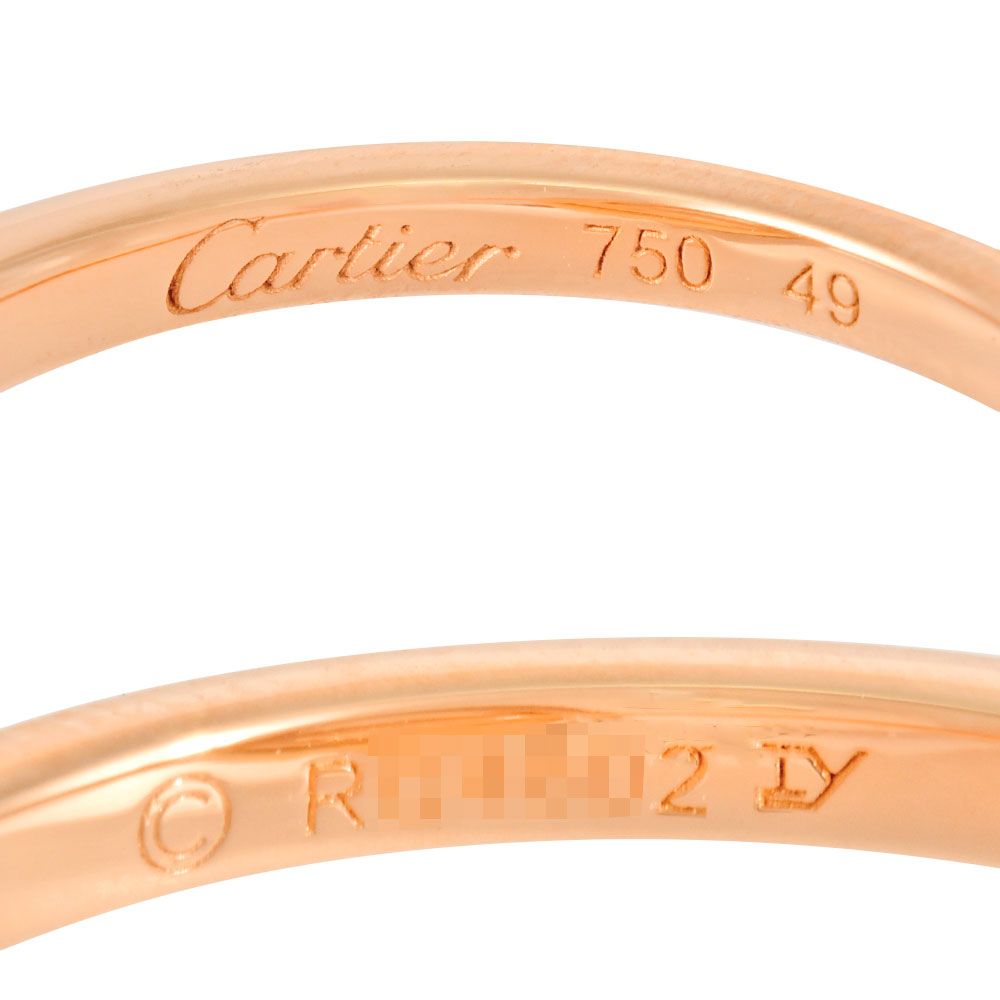 カルティエ Cartier トリニティ パール リング 指輪 ダイヤモンド #49 B4092200 K18YG K18PG K18WG【中古】