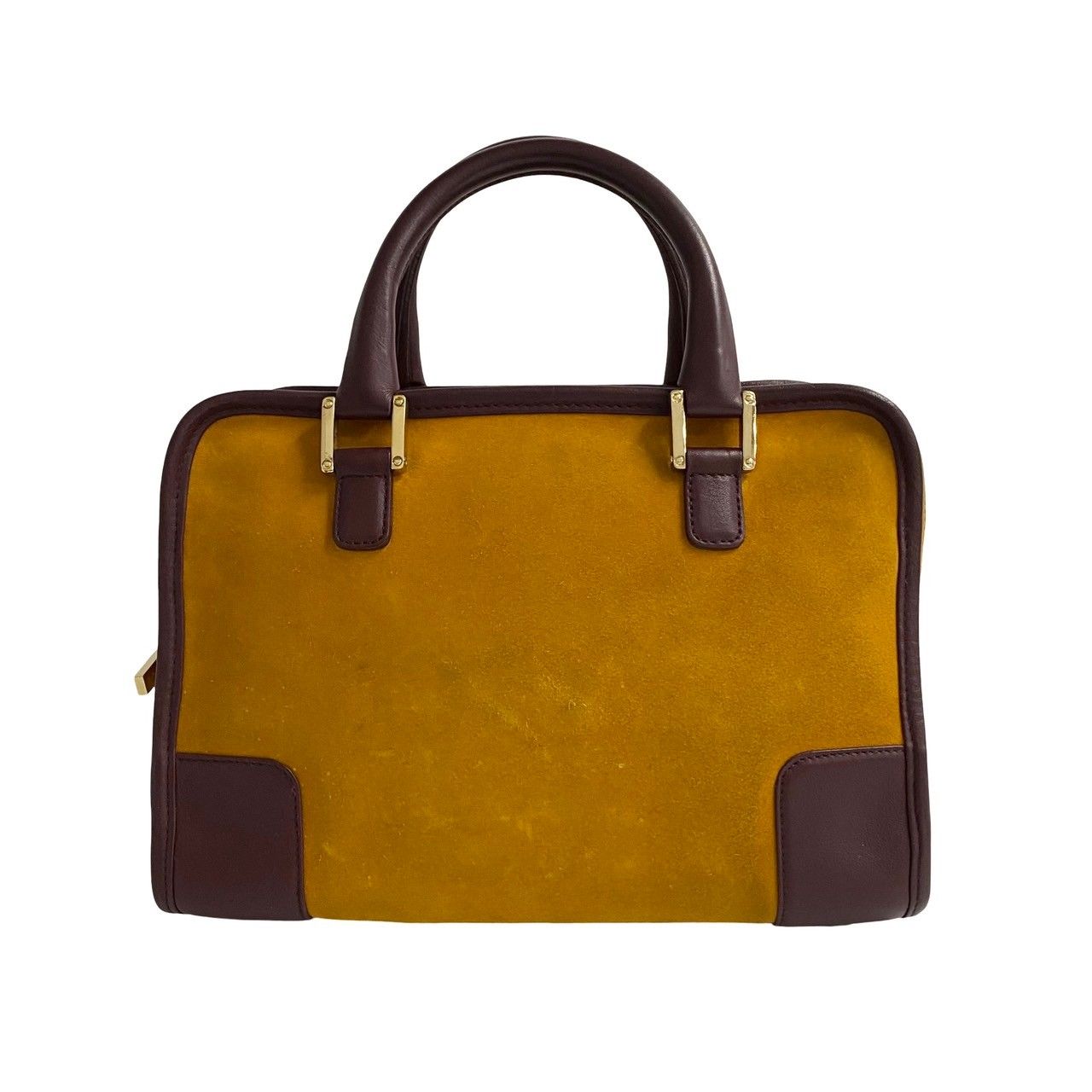 極 美品 袋付 LOEWE ロエベ アマソナ28 アナグラム ロゴ スエード ...