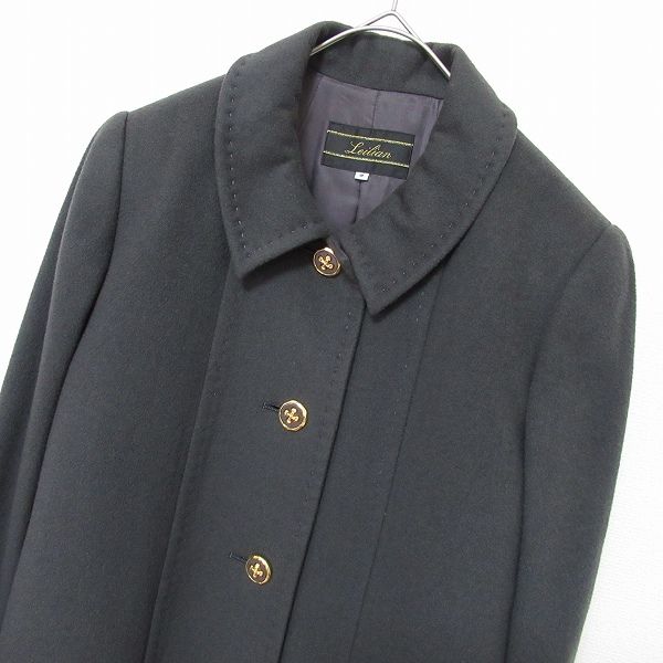 レリアン Leilian カシミヤ コート ロングコート デザインボタン レディース w969653ss
