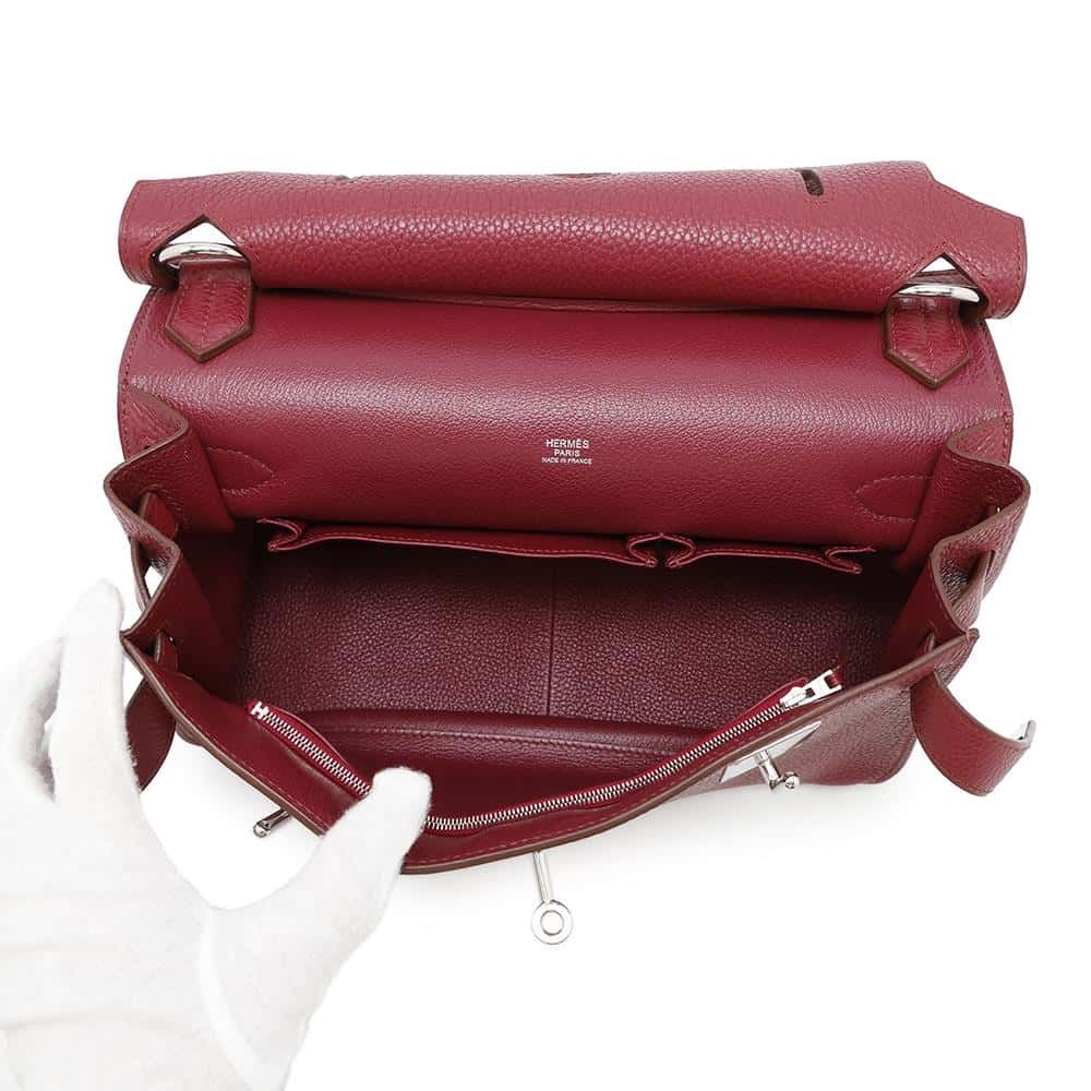 エルメス ジプシエール31 ルビー/シルバー金具 トリヨンクレマンス □R  