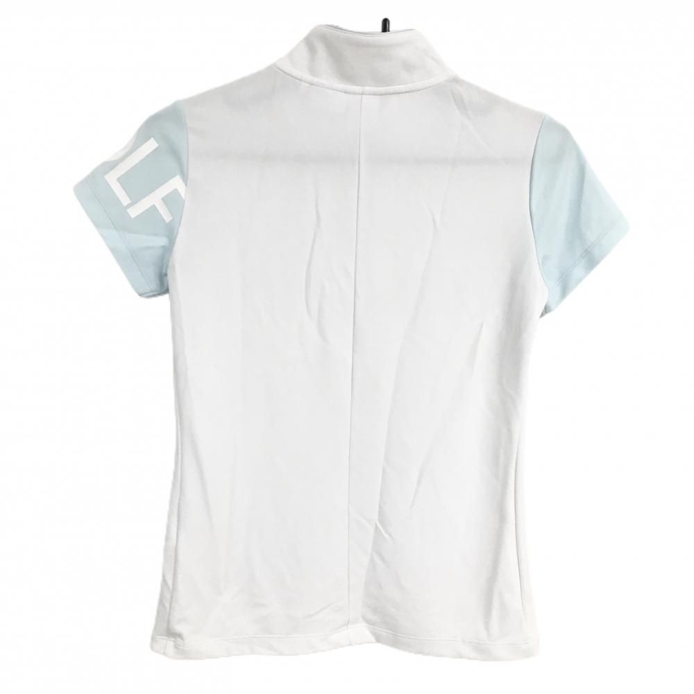 DESCENTE ゴルフ用ハイネックシャツ S 水色 美品 美品】デサントゴルフ