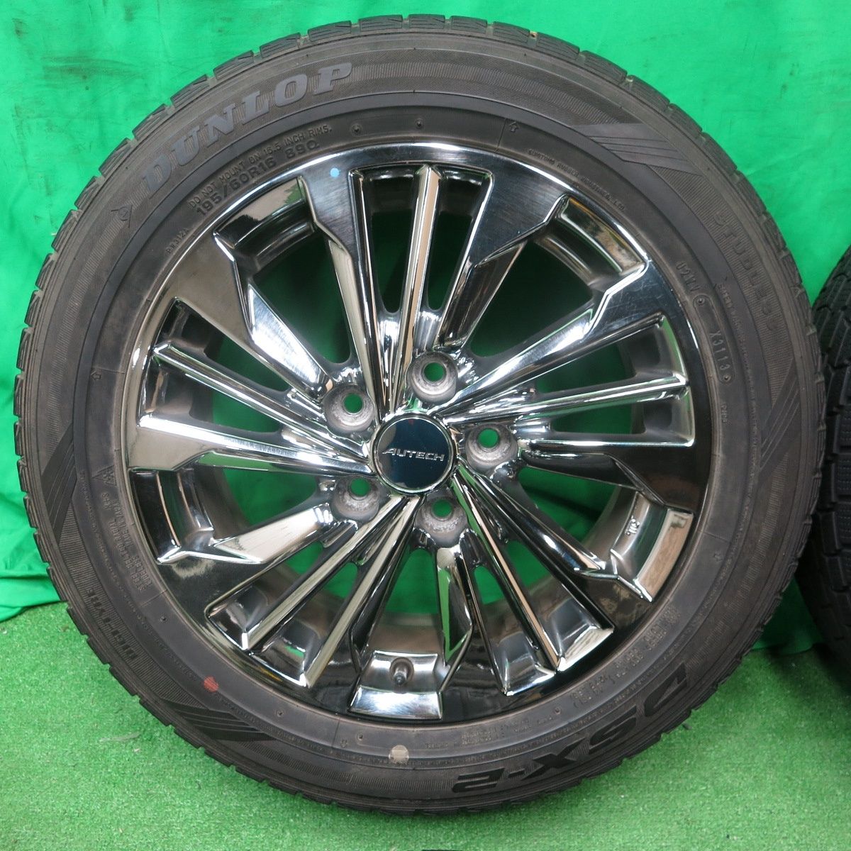 SALE人気セールオーテック　ライダー　195/60R16 美品　日産純正　アルミホイール　4本セット ラジアルタイヤ