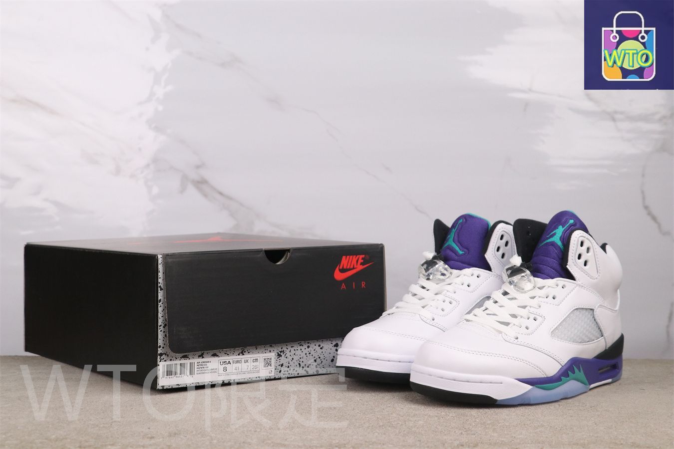 【超美品】Jordan エア ジョーダン 5 ホワイト/グレー Nike Air Jordan 5 Metallic White ナイキ エアジョーダン5