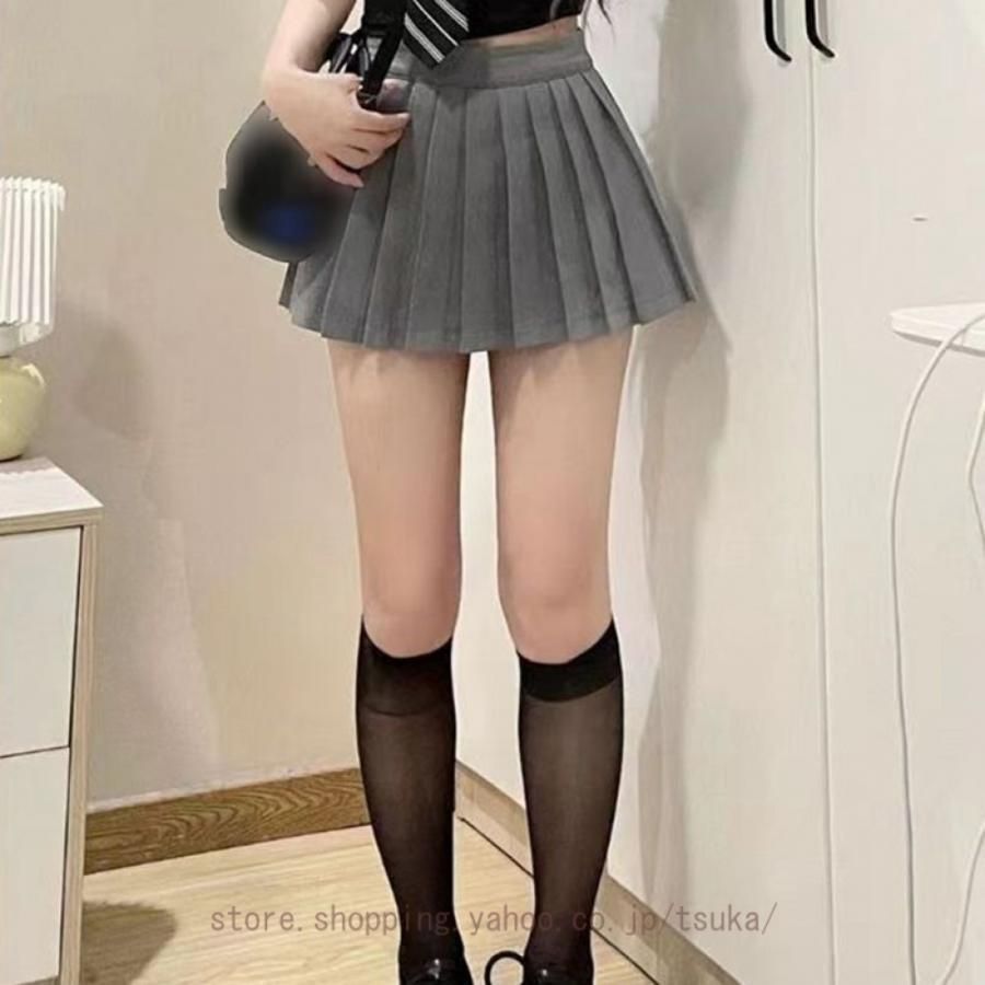 スクールスカート 着痩せ