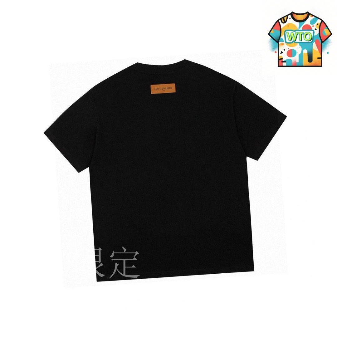 【大胆なドラゴンが目を惹く】LOUIS VUITTON★コットン Tシャツ 大胆なドラゴンが目を惹く】LOUIS VUITTON☆コットン Tシャツ