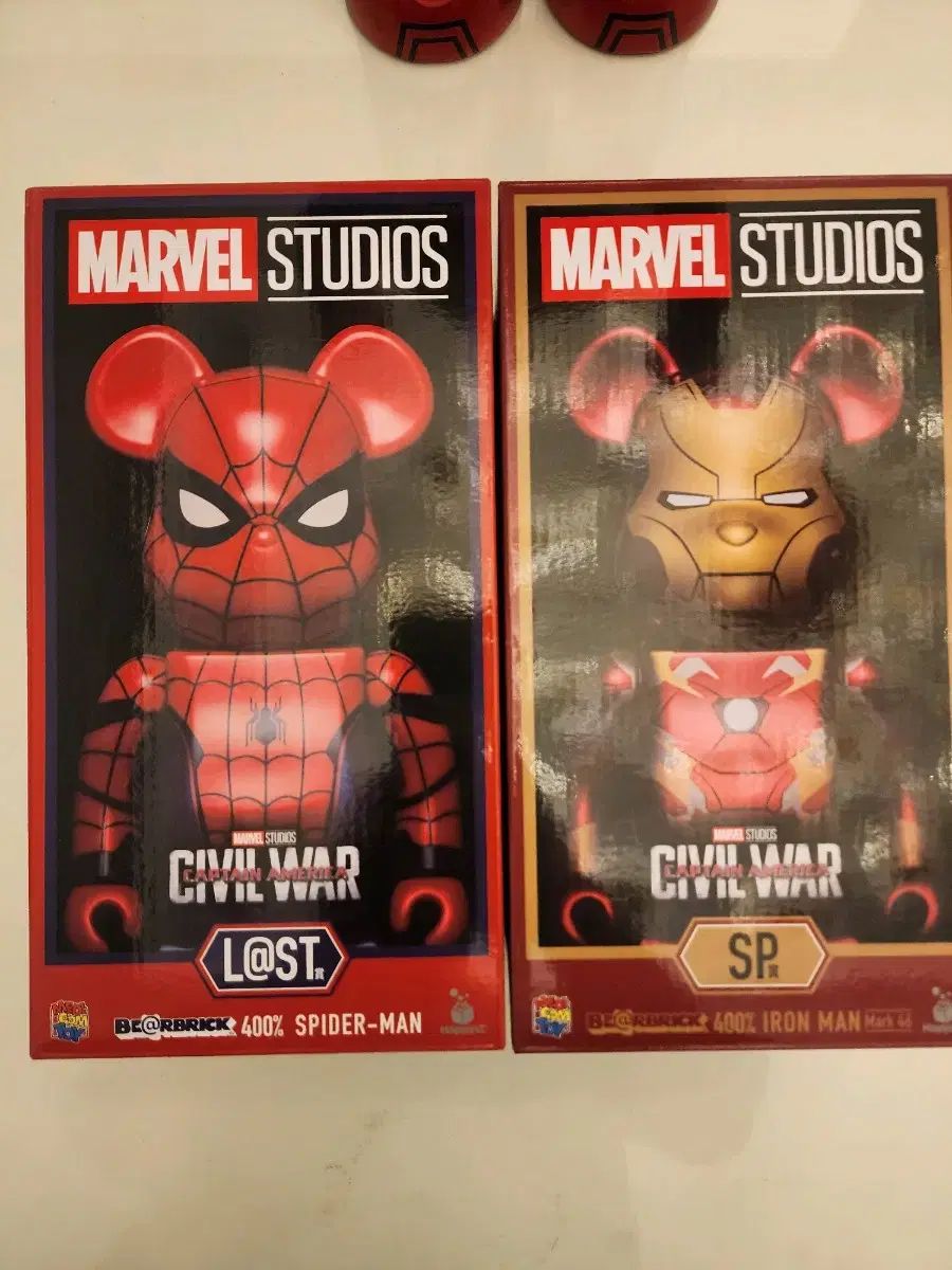 BE@RBRICK(ベアブリック) マーブル アイアンマン sp 賞 スパイダーマン
