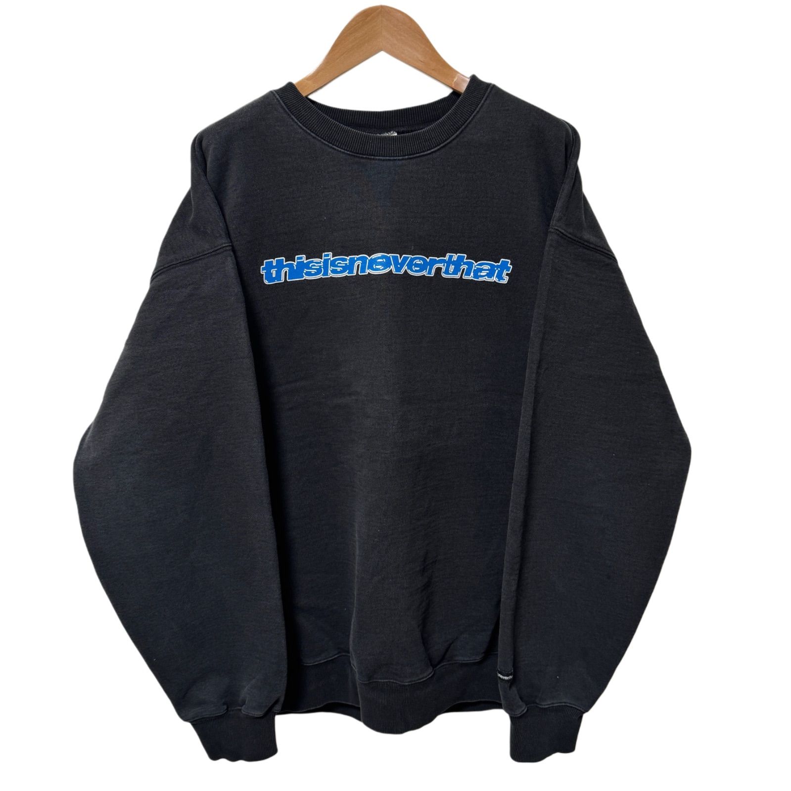 ネバザ thisisneverthat スウェットトレーナー ブラック 刺繍ロゴ thisisneverthat ネバザ トレーナー スウェット ブラック ロゴ - メルカリ