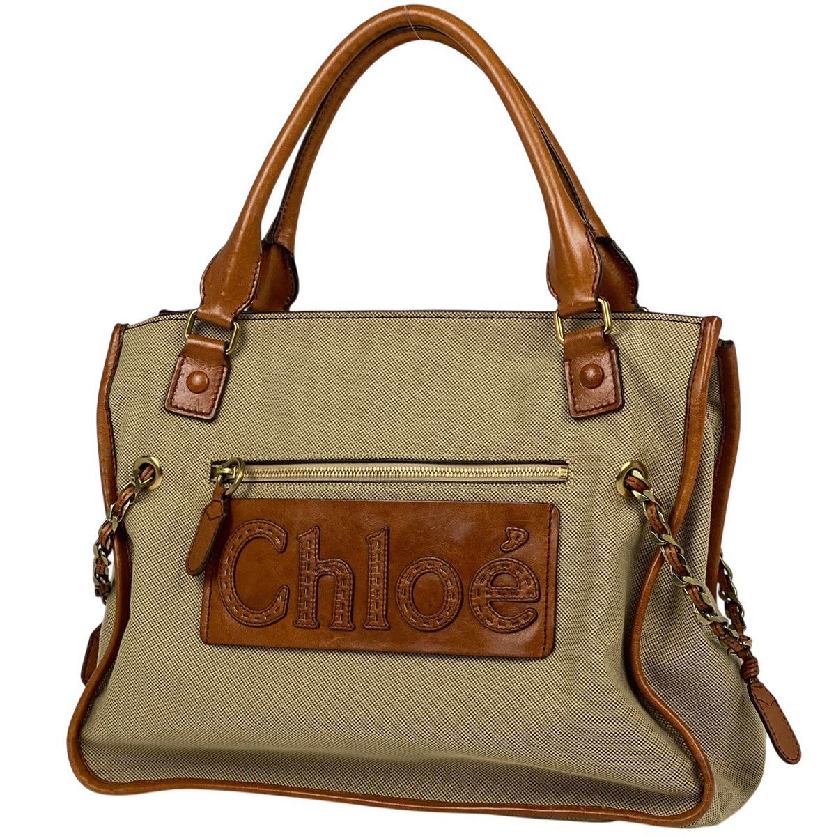 クロエ Chloe ロゴ トートバッグ ショルダーバッグ 肩掛け クロエ Chloe ロゴ トートバッグ ショルダーバッグ 肩掛け