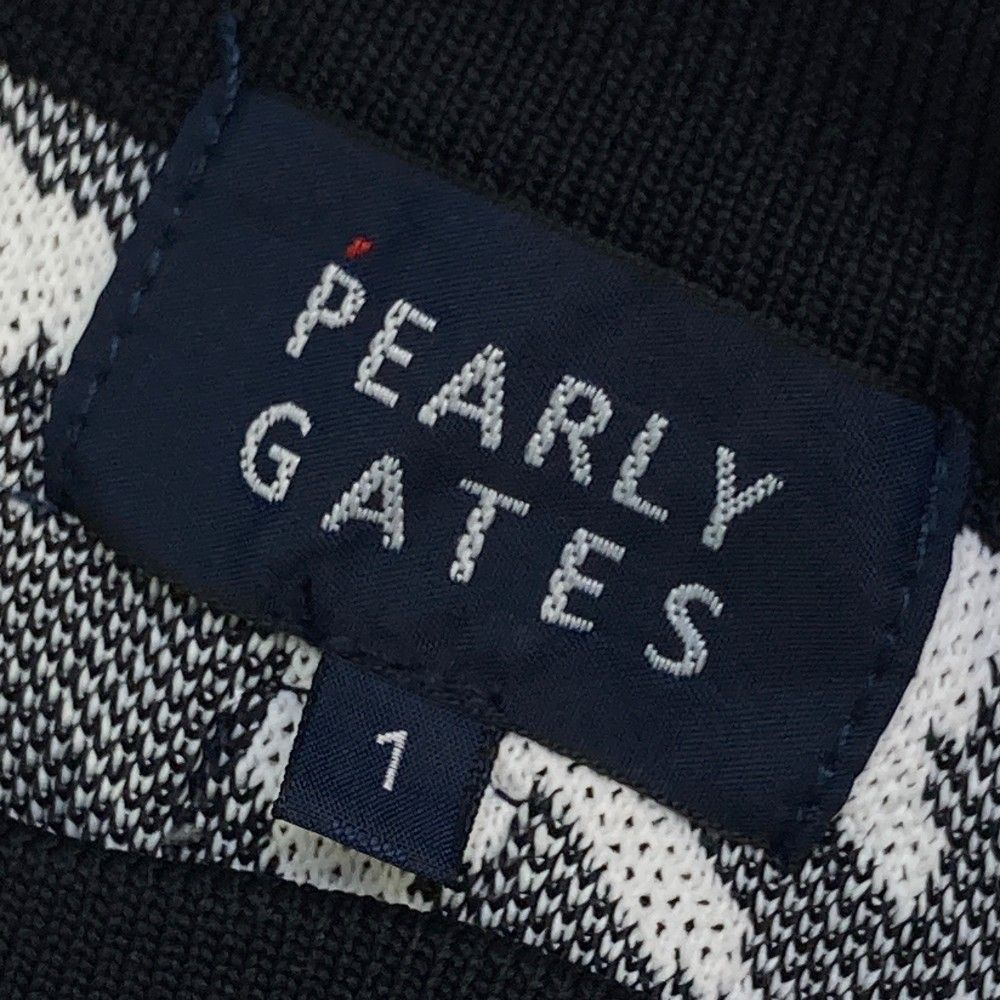 サイズ：1 PEARLY GATES パーリーゲイツ  ニットセーター 千鳥柄 ネイビー系 [240101364806] ゴルフウェア レディース ストスト サイズ：1 PEARLY GATES パーリーゲイツ ニットセーター 千鳥柄