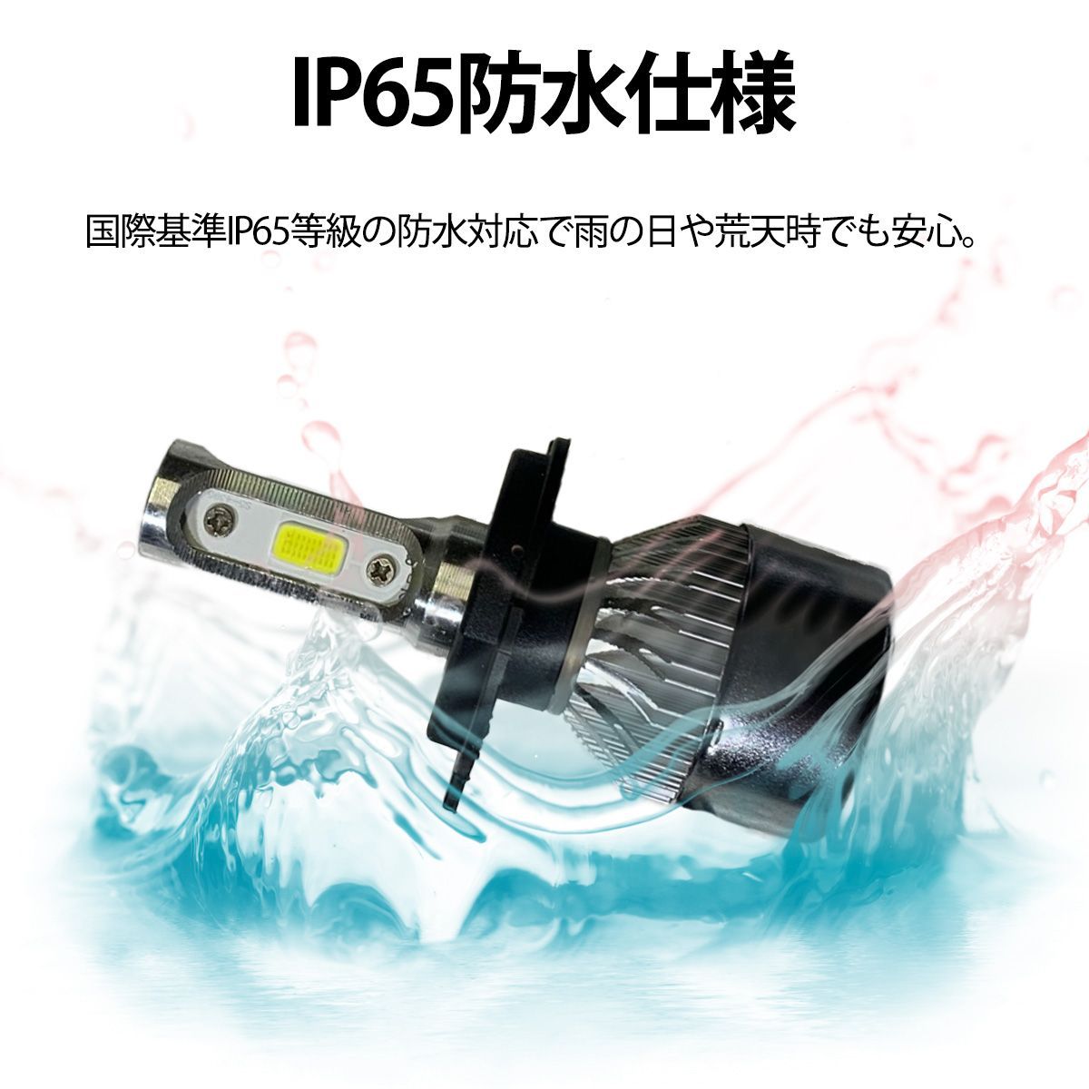 H4 LEDヘッドライト一体型36W◆フィット 前期 GD1/2/3/4