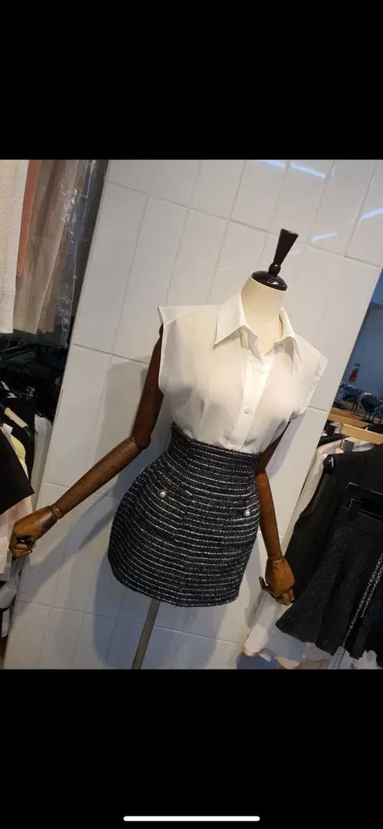 ジークスカートsmlレディースツイードスカート華奢フィットスリムグラムL