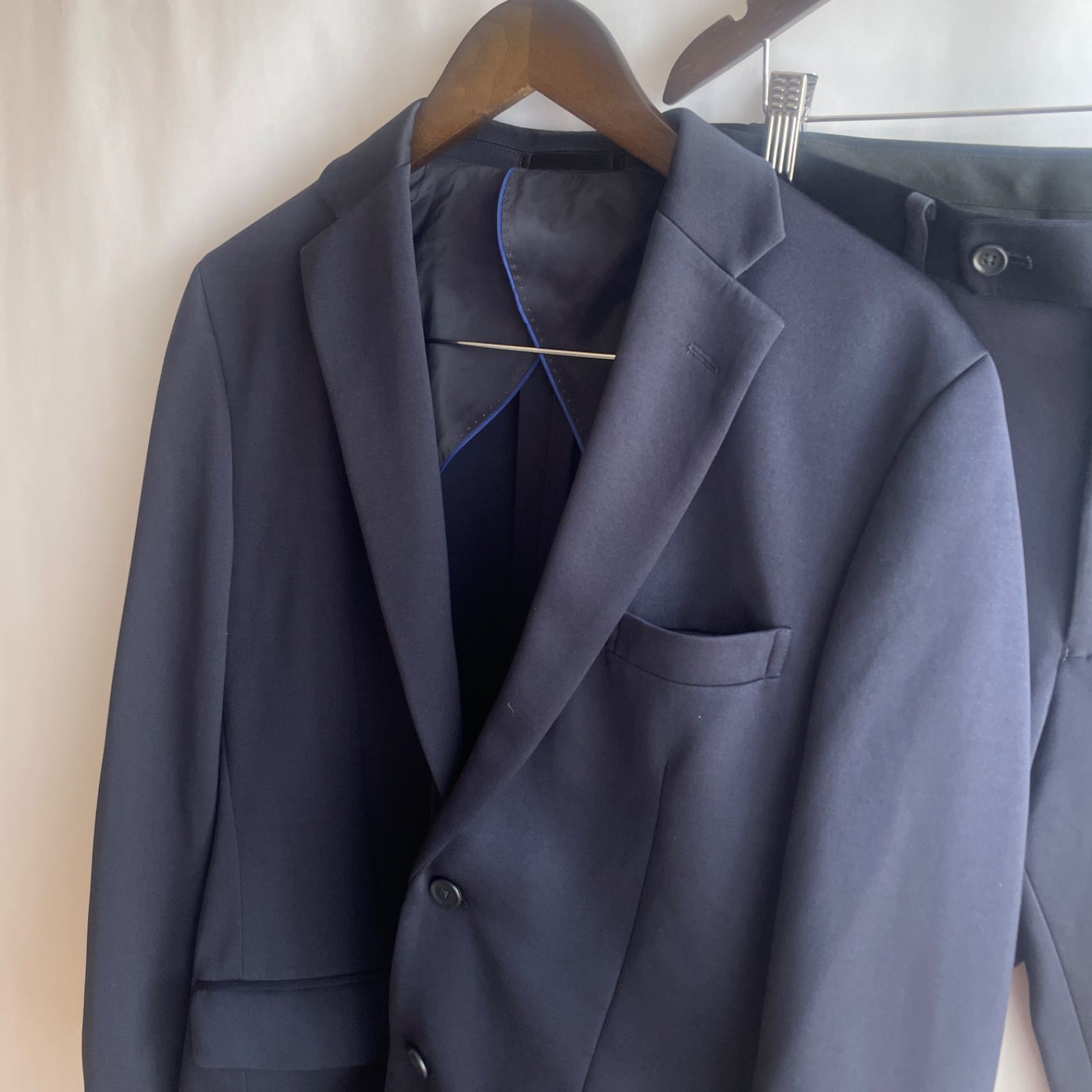 【美品】ミズノ MOVE SUIT ネイビー AB7 XL相当 ウォッシャブル ムーブスーツ - 動きやすい・洗える・伸びて強いミズノのスーツ