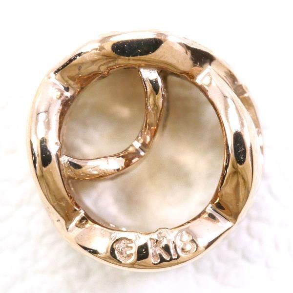 エステール/K18YG カメリア風ダイヤモンドネックレストップ