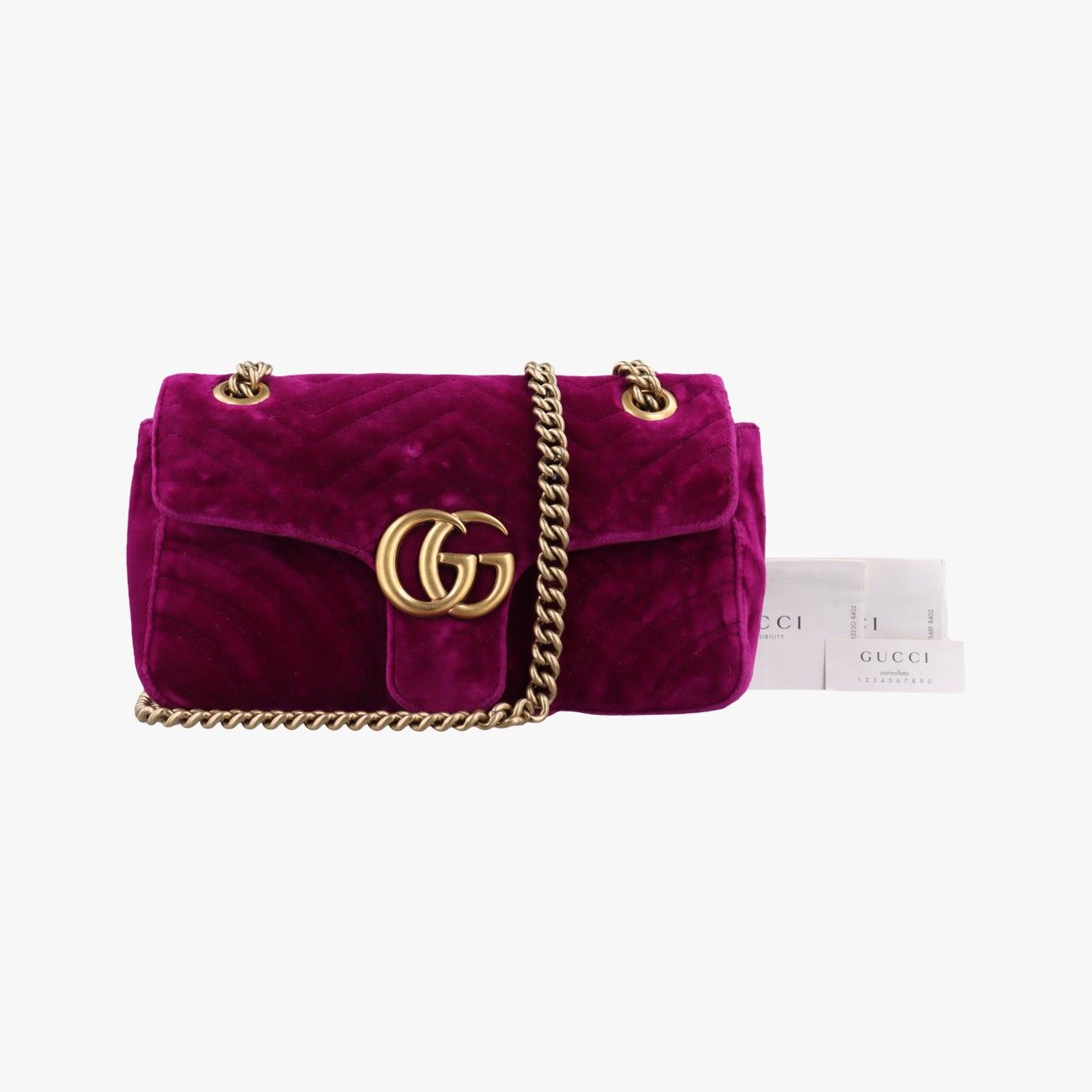 グッチGucciGGマーモントパープルベロア443497E024791342