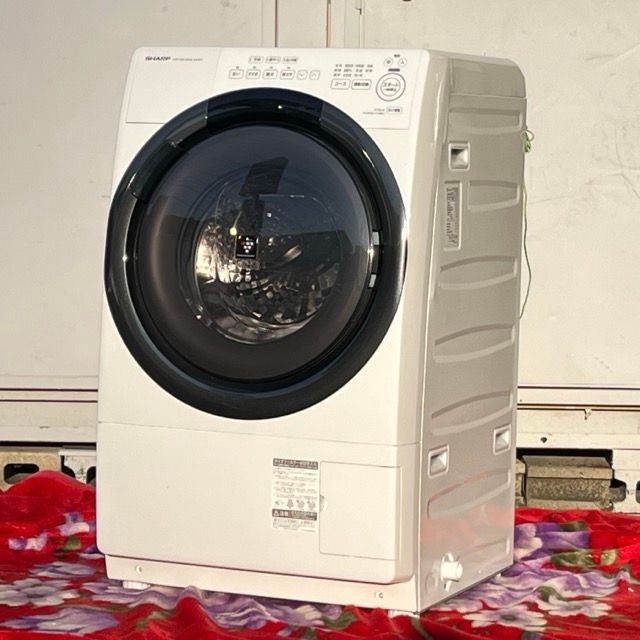 送料無料 シャープ ドラム式洗濯機 【中古】 SHARP ES-S7H-WR