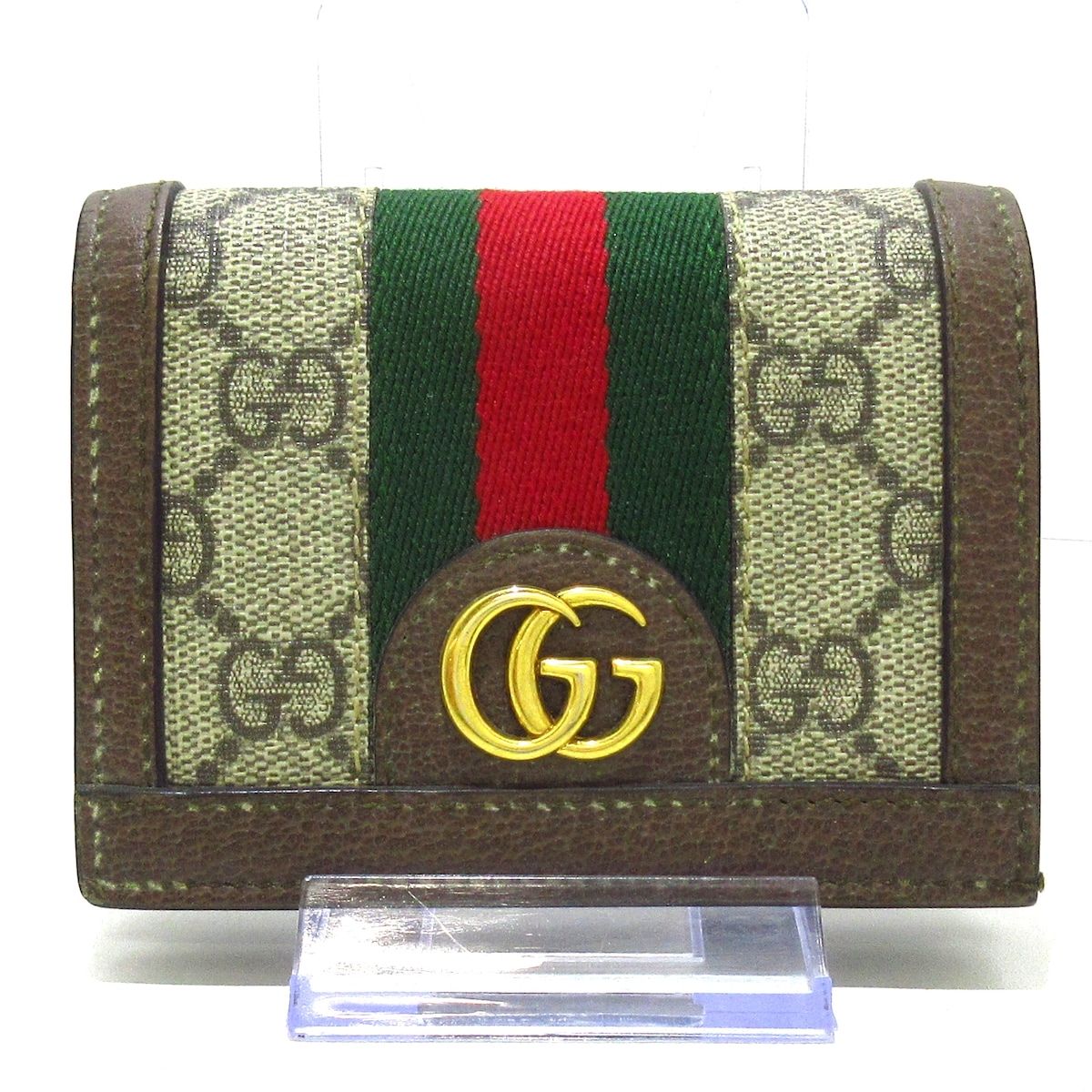 GUCCI(グッチ) 2つ折り財布 オフィディア GGスプリーム 591962 ダーク