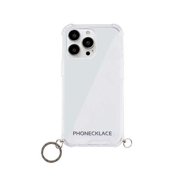 PHONECKLACE ストラップ用リング付きクリアケース for iPhone