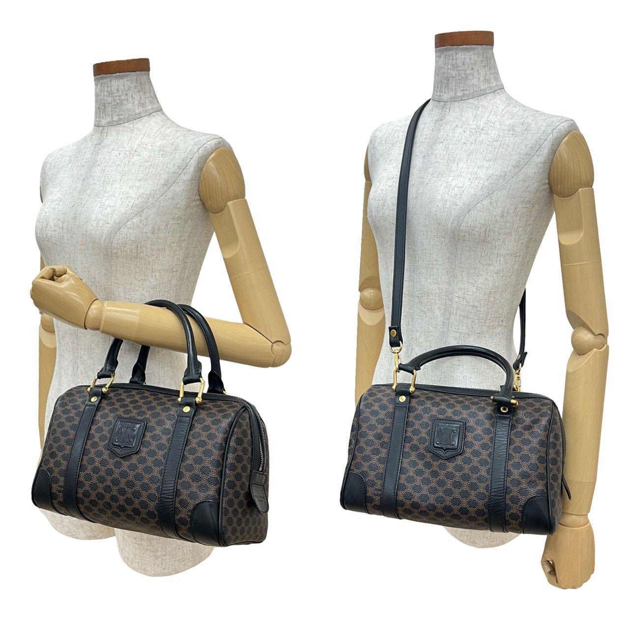 極 美品 CELINE セリーヌ ヴィンテージ マカダム 柄 トリオンフ