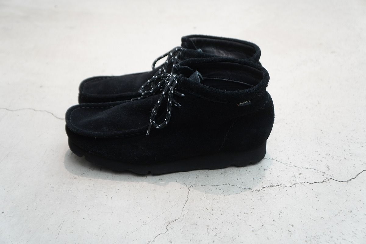  Clarks クラークス Wallabee Boots GTX ワラビー ブーツ デッキ シューズ モカシン ブラック スエード 21621 27.5 cm 605 P ワークブーツ ブーツ 革靴