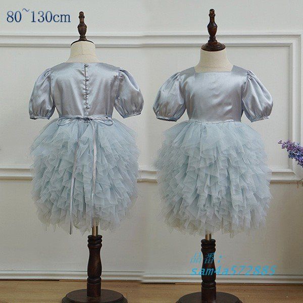 子供ドレス ワンピース 女の子 キッズドレス ひざ丈 フラワーガール am4a572885