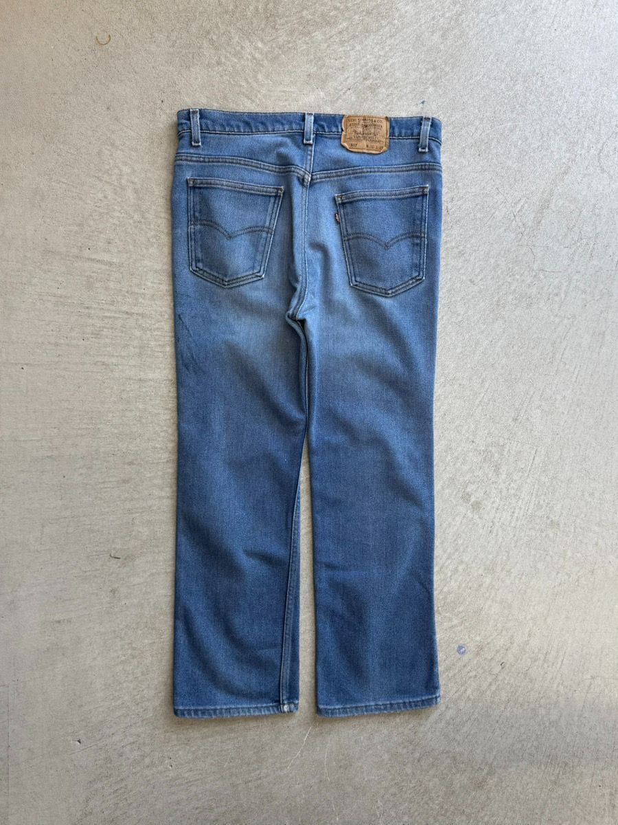 90s Levi s 517 36×29 ストレッチ デニムパンツ リーバイス アメリカ製 フ ブルージーンズ ボロ