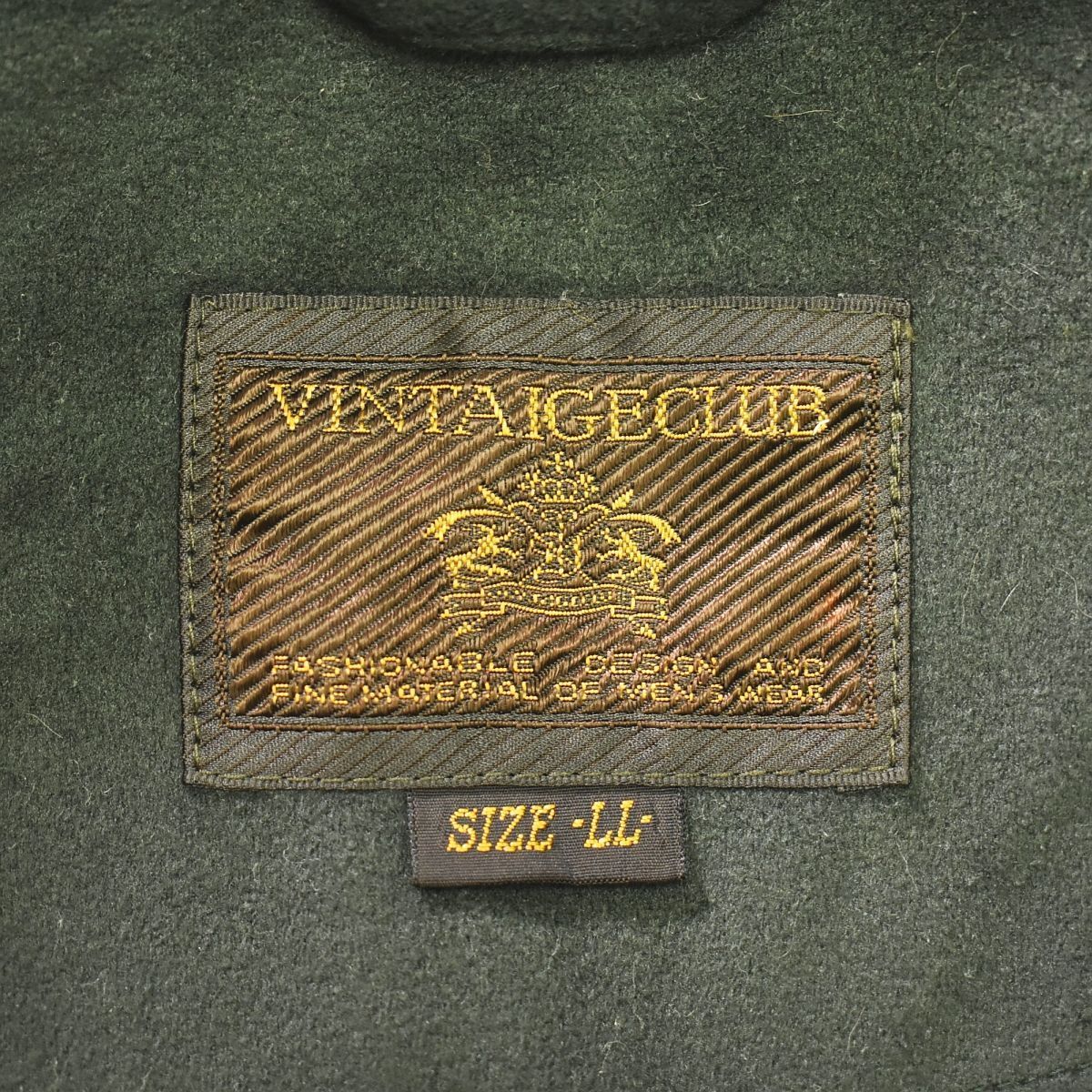 美品】 90s ヴィンテージ VINTAIGE CLUB デザイン ジャケット LL