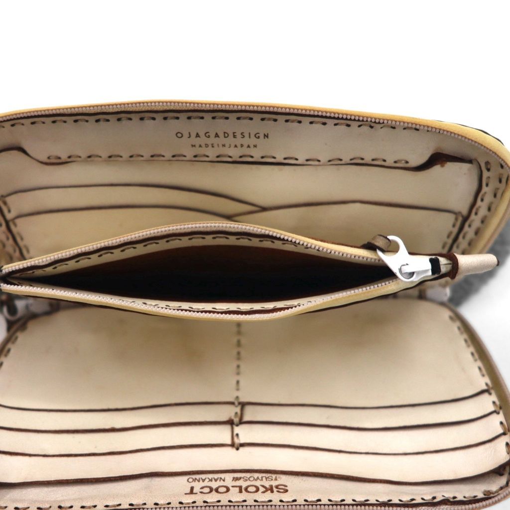 SKOLOCT × Ojaga design 長財布 LONG WALLET ラウンドジップ 総