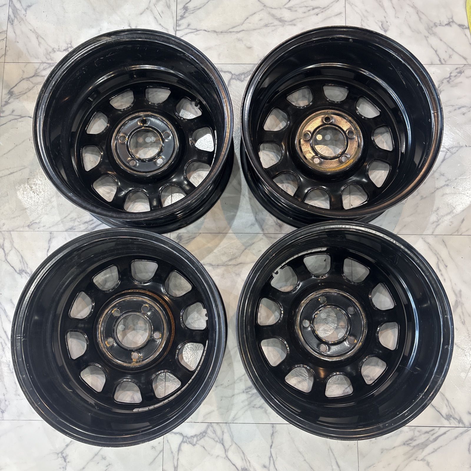 送料無料】最終値下げ MLJ デイトナ ホイールセット 16インチ 16×7J 