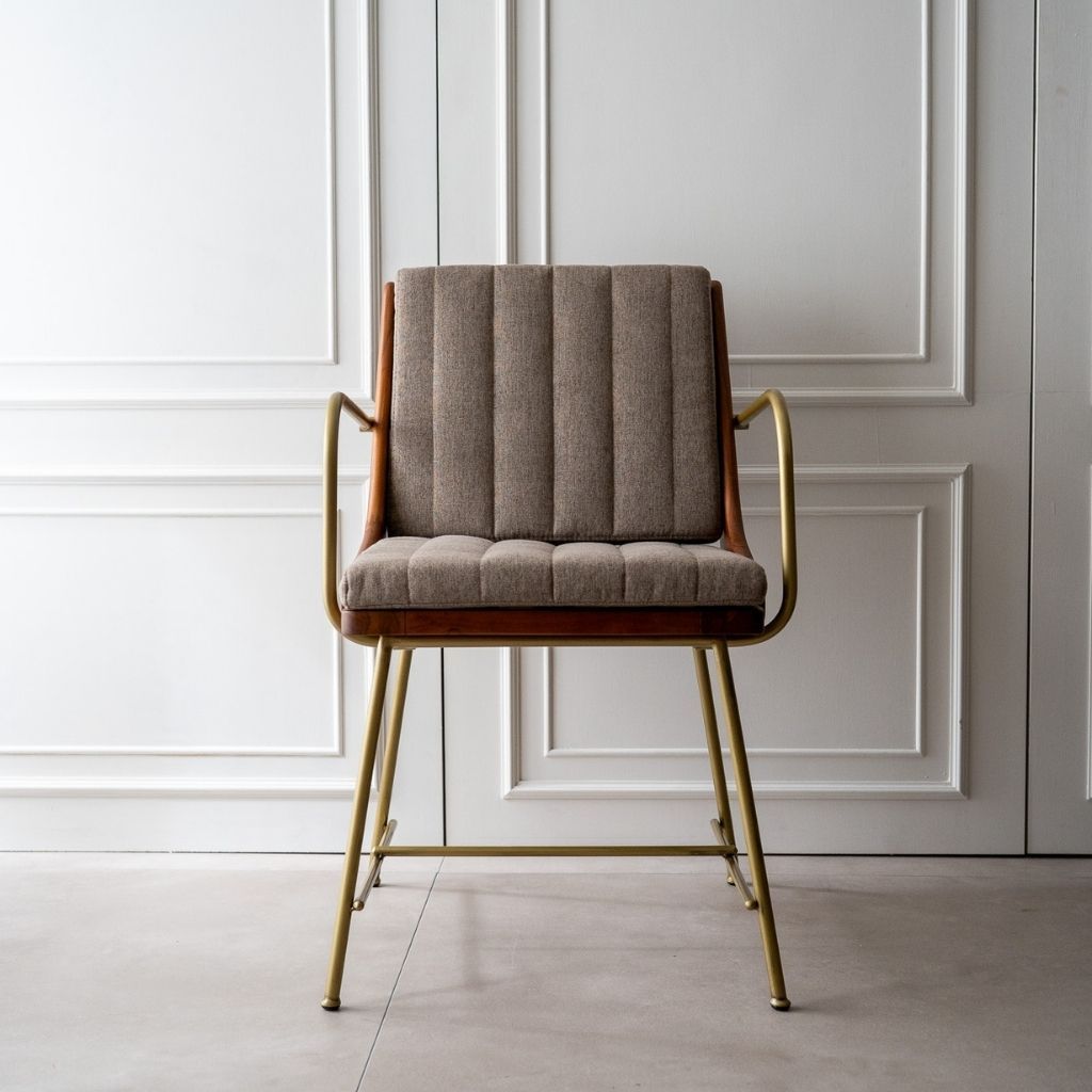 【美品】Karak Arm Chair / カラックアームチェア （1脚） Karak Arm Chair Brown / カラックアームチェア ブラウン – KuHoN