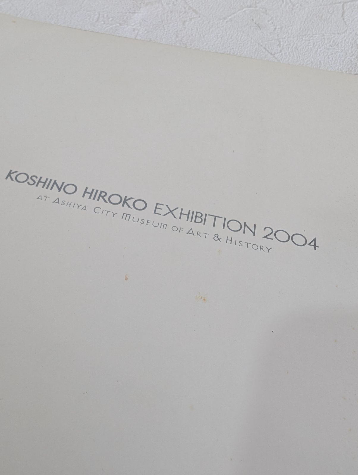 アート・デザイン・音楽 KOSHINO HIROKO EXHIBITION 2004 写真集 HIROKO KOSHINO EXHIBITION 2004 コシノヒロコ at ashiya
