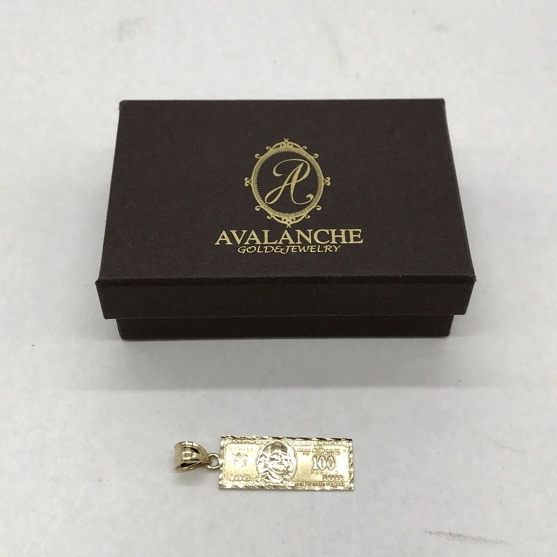 AVALANCHE ペンダントトップ 100ドル紙幣モチーフ ペンダント