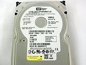 【-非常に良い】 HDD 80GB WD800JD-75MSA3 DCM DSBHNTJCH DP/N 0NR694 SATA RPM7200 FW A3