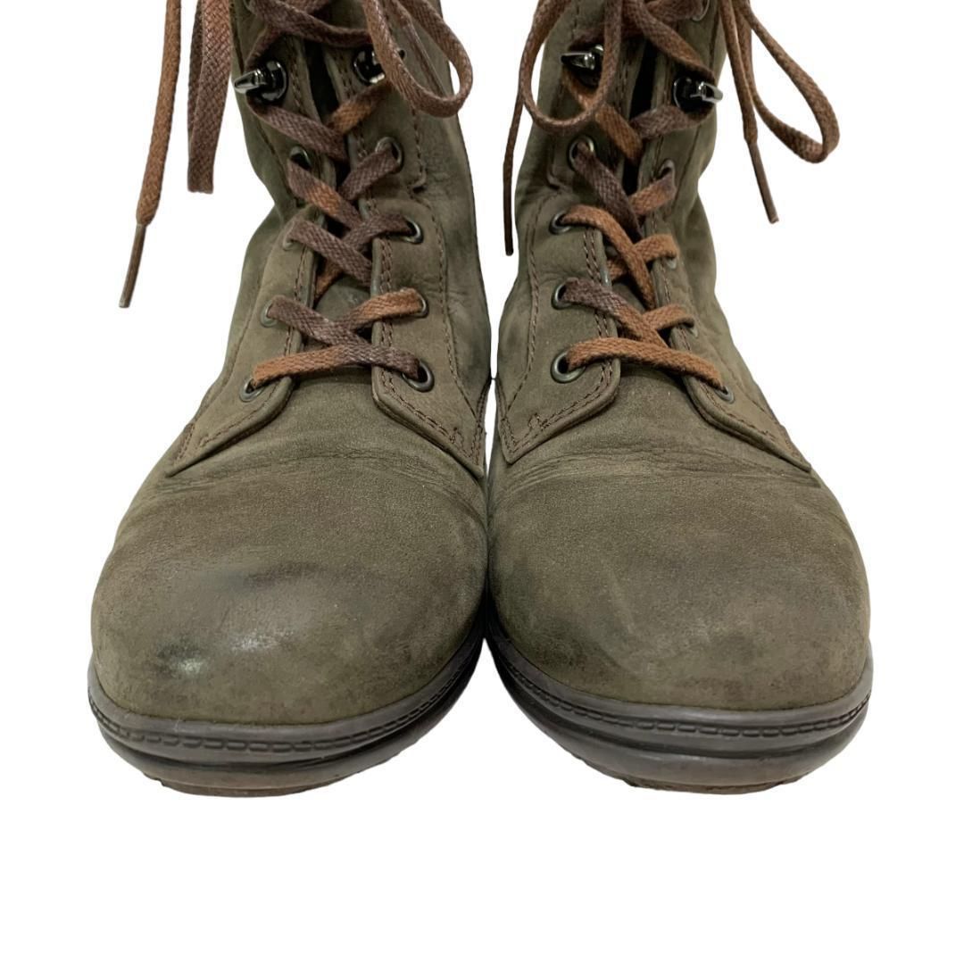 美品】リーガル (22) レースアップブーツ 本革 レザー 希少デザイン