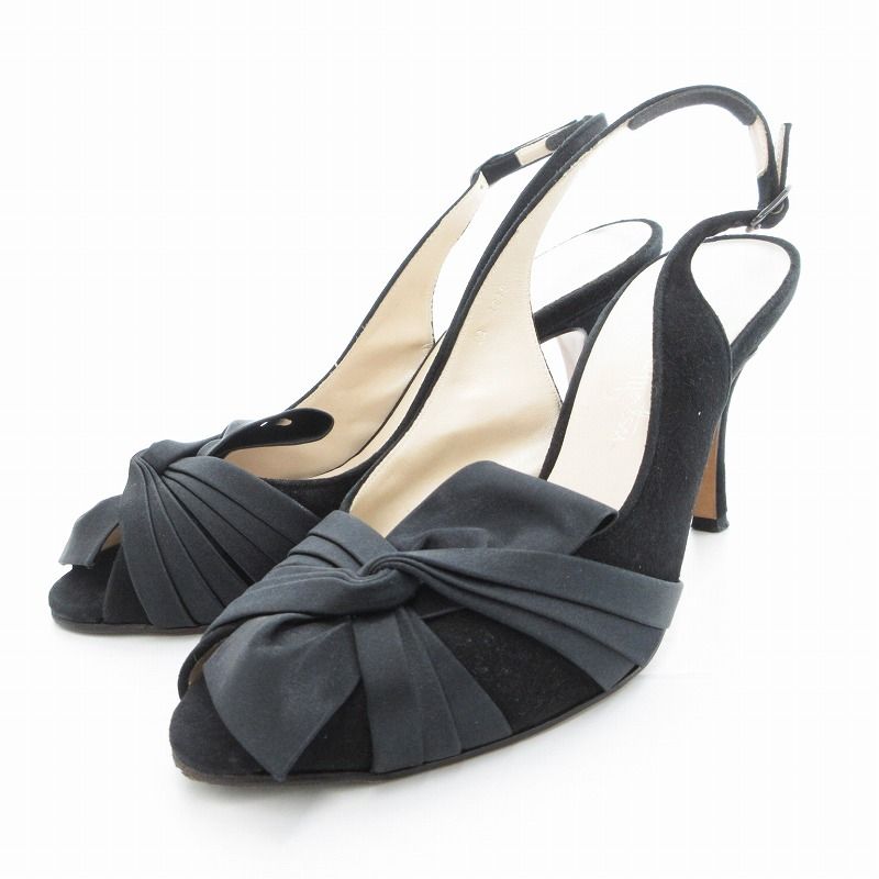 GINZA Kanematsu サンダル 24cm 銀座かねまつ GINZA Kanematsu サンダル スエード バック