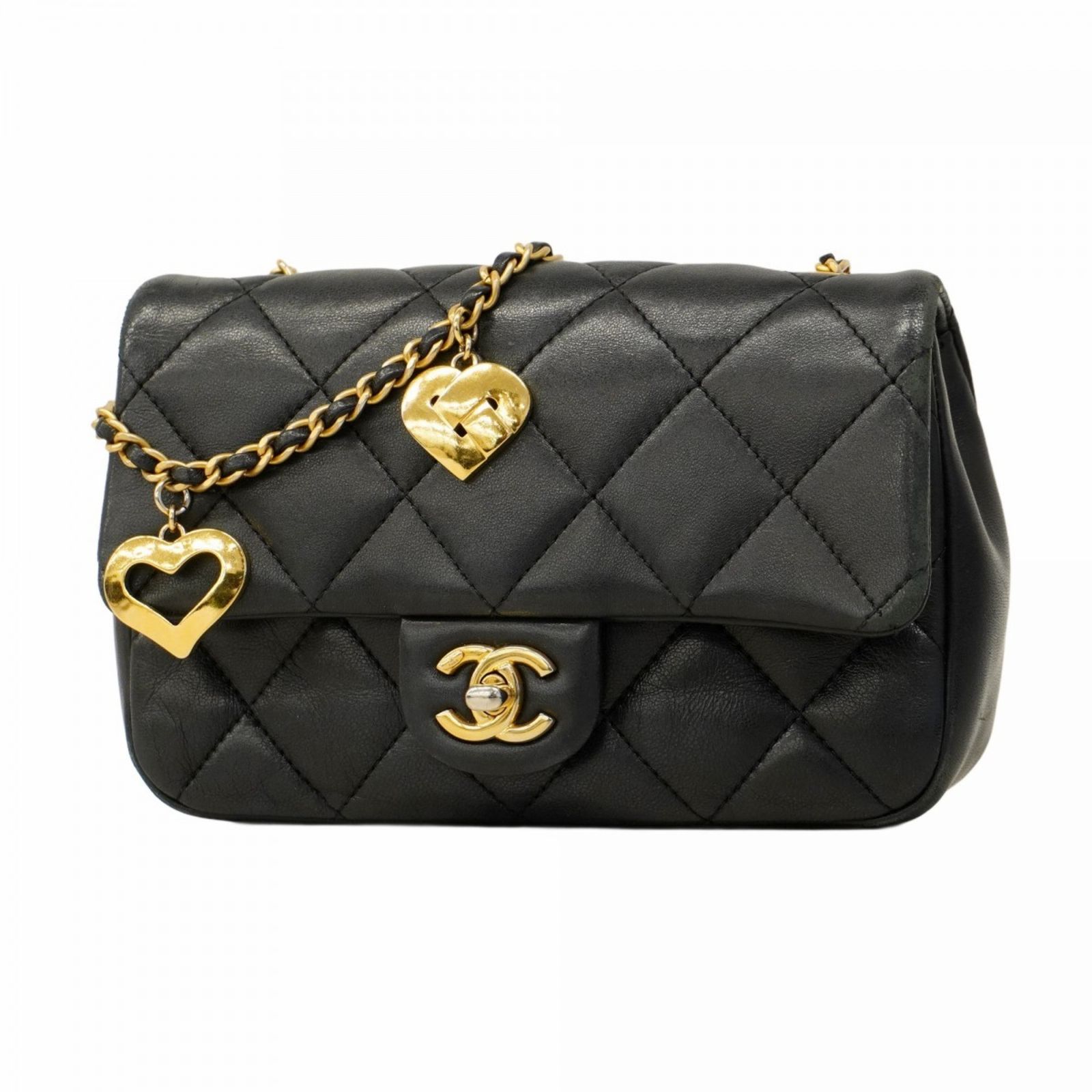 yuka*♡ラムスキン ミニマトラッセ　チェーンショルダーバッグ CHANEL シャネル マトラッセ チェーンショルダー ショルダー