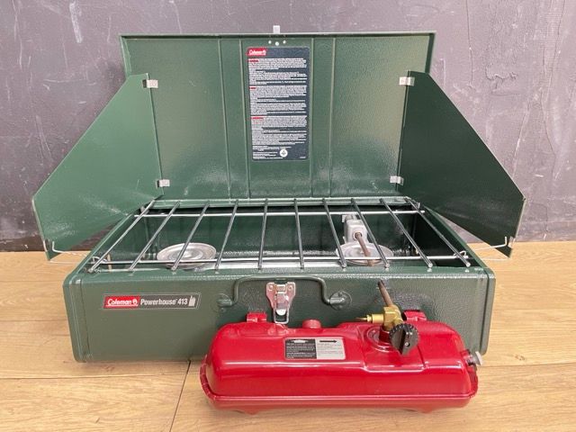 ツーバーナー コンロ 【中古】動作保証 Coleman コールマン Powerhouse 