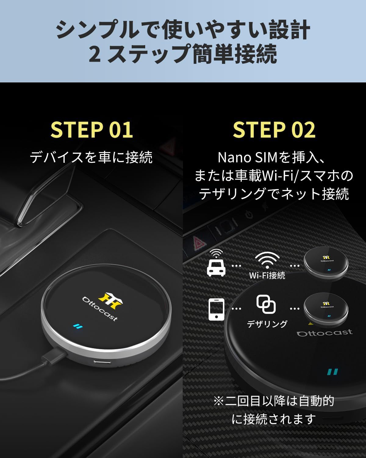 ottocast OttoAibox P3 カーアダプター 120GB付き カー用品