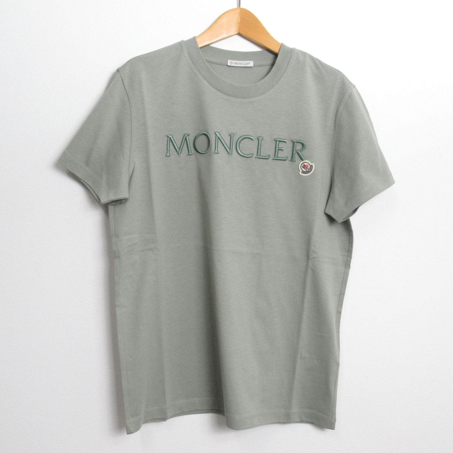 モンクレール MONCLER 半袖Tシャツ Tシャツ 8C00006829HP92GM ミント コットン Tシャツ ユニセックス