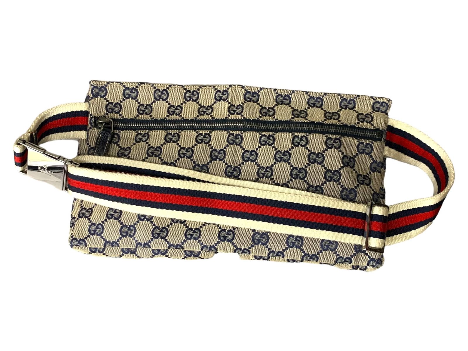 GUCCI (グッチ) GG キャンバス ウエストポーチ ボディバッグ