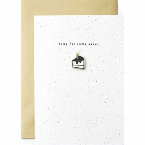 (まとめ）#エルコミューン グリーティングカード ENAMEL PIN グリーティングカード Cake YGC-068 【×9セット】