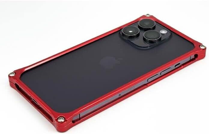 Amazonから発送 ギルドデザイン ソリッドバンパー レッド iPhone 14 Pro Max
