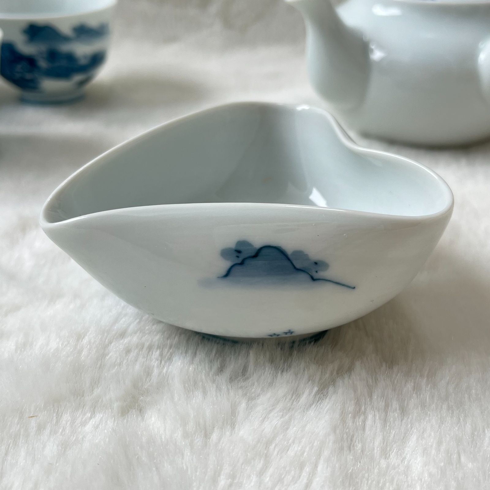 和風染付茶道具セット