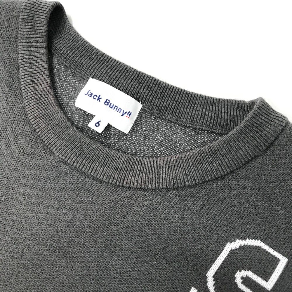 サイズ：6 JACK BUNNY ジャックバニー 長袖ニットセーター グレー系
